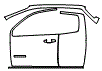 2022 Chevrolet Colorado LT A-Pillar and Door Kit - PPF