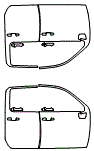 2023 Chevrolet Silverado HD  WT Door Kit - PPF