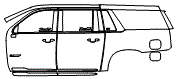 2024 Cadillac Escalade-V Door and Rear Fender Kit - PPF