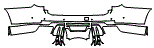2024 Cadillac Escalade-V ESV Rear Bumper Kit - PPF