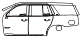 2024 Cadillac Escalade-V Door and Rear Fender Kit - PPF