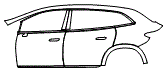 2023 Mercedes Benz EQS SUV 450+ Base Door Kit - PPF