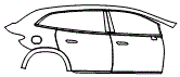2023 Mercedes Benz EQS SUV  Base Door Kit - PPF