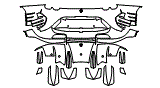 2024 Ferrari 812 Competizione A Rear Bumper Kit - PPF