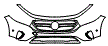 2023 Mercedes Benz EQB SUV 250+ Base Bumper Kit - PPF