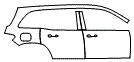 2022 Mercedes Benz EQB SUV 300 4MATIC Base Door and Rear Fender Kit - PPF