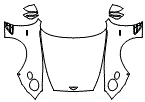 2023 Bentley Continental GTC Full Hood, Fender and Mirror Kit - PPF