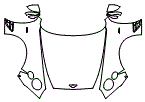 2023 Bentley Continental GTC Full Hood, Fender and Mirror Kit - PPF