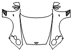 2023 Bentley Continental GTC Full Hood, Fender and Mirror Kit - PPF