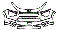 2024 Kia Niro Plug-In Hybrid SX Touring Bumper Kit - PPF