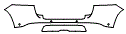 2022 Mercedes Benz GLE SUV  Base Rear Bumper Kit - PPF