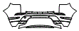 2023 Land Rover Range Rover Evoque R-DYNAMIC Rear Bumper Kit - PPF