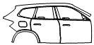 2024 BMW X1  Standard Door and Rear Fender Kit - PPF