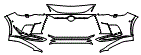 2025 Lexus RX 500h F Sport Performance Bumper Kit - PPF