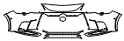 2025 Lexus RX 350 F Sport Handling Bumper Kit - PPF