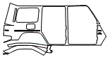 2022 Mercedes Benz G-Class SUV AMG G 63 4x4 Squared Rear Fender Kit - PPF