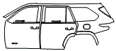 2023 Toyota Sequoia Limited Door and Rear Fender Kit - PPF