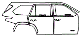 2023 Toyota Sequoia Door and Rear Fender Kit - PPF