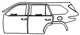2025 Toyota Sequoia SR5 Door and Rear Fender Kit - PPF
