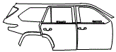 2025 Toyota Sequoia Door and Rear Fender Kit - PPF