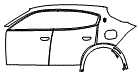 2025 Maserati Grecale Door and Rear Fender Kit - PPF