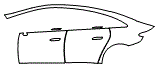 2023 Mercedes Benz EQE Sedan AMG Door and Rear Fender Kit - PPF