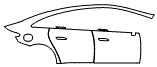 2023 Mercedes Benz EQE Sedan Door and Rear Fender Kit - PPF