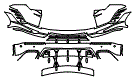 2023 Lamborghini Urus Rear Bumper Kit - PPF