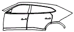 2025 Lamborghini Urus Door and Rear Fender Kit - PPF