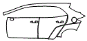 2023 Toyota GR Corolla Door and Rear Fender Kit - PPF