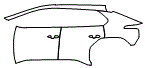 2024 Subaru Solterra (US) Door and Rear Fender Kit - PPF