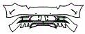 2023 Mercedes Benz EQE Sedan 350+ Rear Bumper Kit - PPF