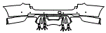 2023 Cadillac Escalade-V Standard Wheel Base Rear Bumper Kit - PPF