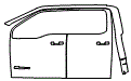 2025 Ford F-450 XL Door and A-Pillar Kit