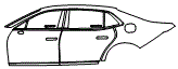 2023 Genesis G90 3.5T AWD Door and Rear Fender Kit - PPF