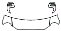 2023 Ram 2500  Laramie Hood, Fender and Mirror Kit
