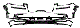 2024 Lincoln Aviator Reserve Bumper Kit - PPF