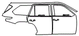 2023 Toyota Sequoia Door and Rear Fender Kit - PPF