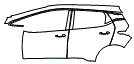 2022 Chevrolet Bo2016 1LT Door and Rear Fender Kit - PPF