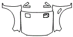 2024 Ford Ranger Raptor Full Hood, Fender and Mirror Kit - PPF