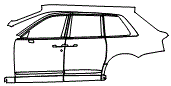 2023 Rolls Royce Cullinan Base Door and Rear Fender Kit - PPF