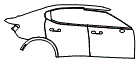 2023 Polestar Polestar 2 Door and Rear Fender Kit - PPF
