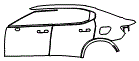 2022 Polestar Polestar 2 Door and Rear Fender Kit - PPF