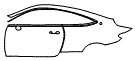 2023 Mercedes Benz C-Class Coupe Door and Rear Fender Kit - PPF