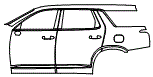 2024 Hyundai Palisade Door and Rear Fender Kit - PPF