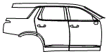 2021 Hyundai Palisade Door and Rear Fender Kit - PPF