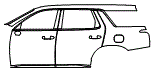 2024 Hyundai Palisade Limited Door and Rear Fender Kit - PPF