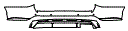 2024 Hyundai Palisade Urban Rear Bumper Kit - PPF
