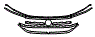 2023 Volkswagen Atlas Cross Sport (US) SEL R-Line Black Grille Kit - PPF