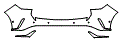 2025 Lexus RX  Black Line Special Edition Rear Bumper Kit - PPF